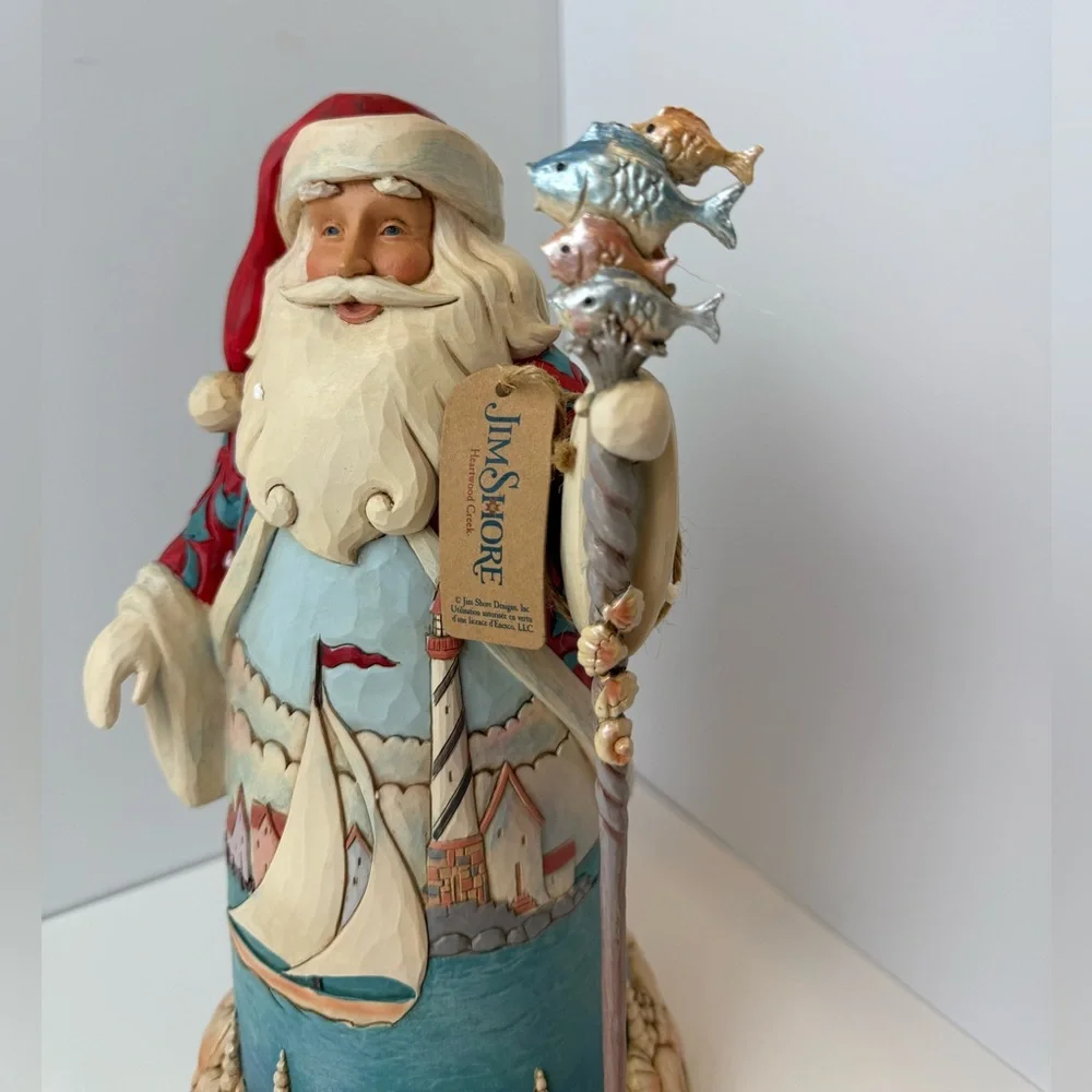 Jim Shore Heartwood Creek Sailing Santa Coastal Christmas Figurine w/ Tag NO BOX